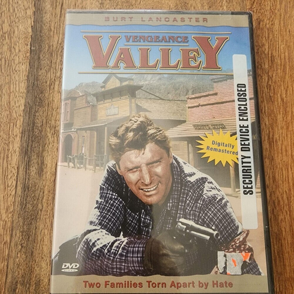 Vintage Vengeance Valley DVD Burt Lancaster Remastered Western GoodTimes